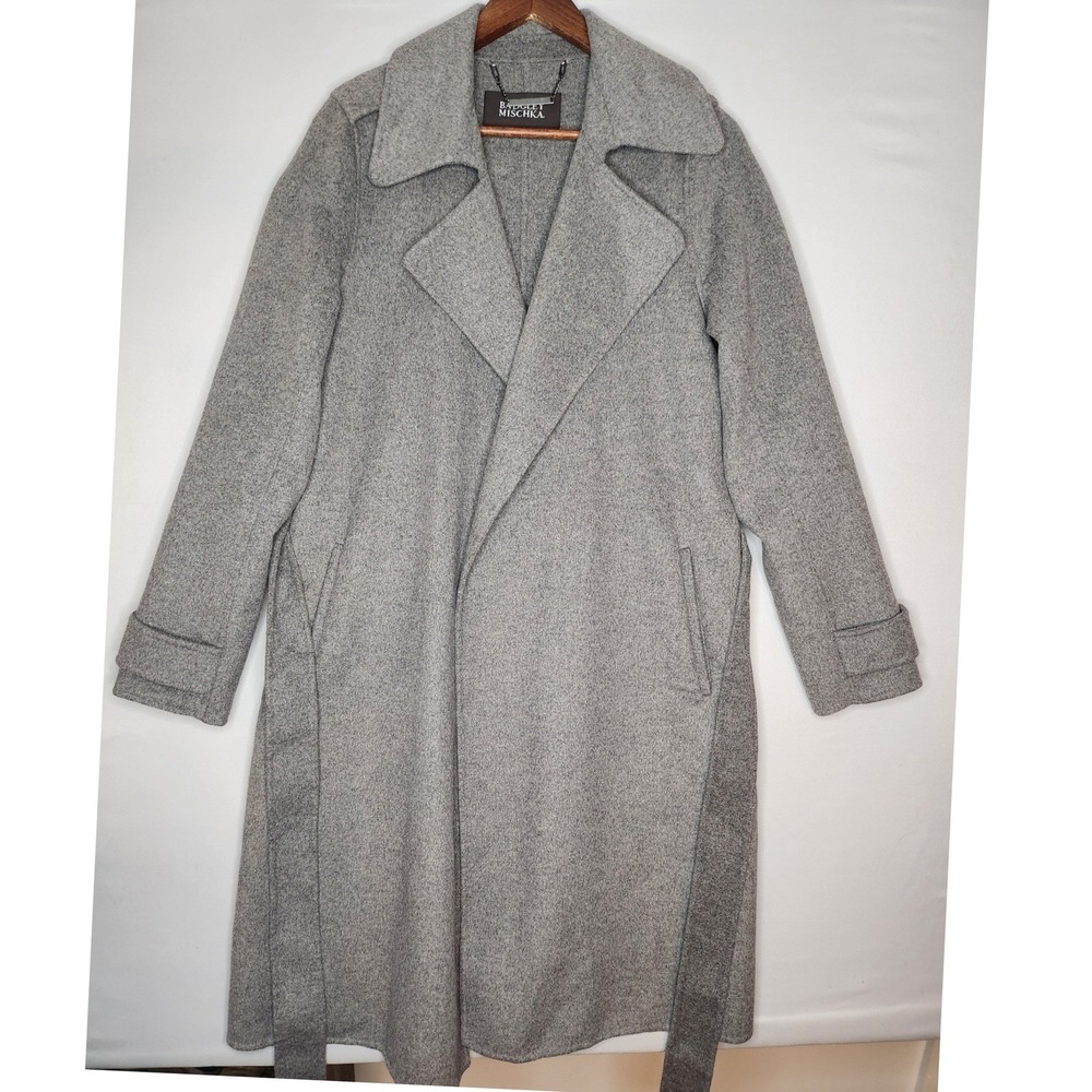 Badgley Mischka Gray Pea Coat